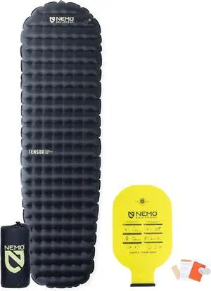 Tensor Extreme Conditions Sleeping Pad - Regular Mummy (72" x 20) - Black/Birch Bud/Citron Tensor Extreme Conditions Sleeping Pad - Regular Mummy (72" x 20) - Black/Birch Bud/Citron