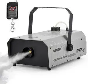1500W Fog Machine with DMX & Wireless Remote, Professional Waterproof Smoke Machine for Stage, Halloween, Parties 1500W Fog Machine with DMX & Wireless Remote, Professional Waterproof Smoke Machine for Stage, Halloween, Parties
