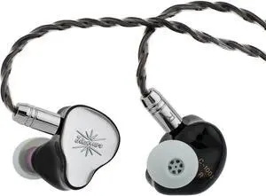 Kiwi Ears KE4 in Ear Monitor, 2DD+2BA Hybrid Earphone, Gaming Earbuds, HiFi Wired IEM, with Detachable IEM Cable for Musician Audiophile (Silver) Kiwi Ears KE4 in Ear Monitor, 2DD+2BA Hybrid Earphone, Gaming Earbuds, HiFi Wired IEM, with Detachable IEM Cable for Musician Audiophile (Silver)