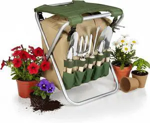 Garden Kneeler and Seat, Folding Gardening Bench, Portable Garden Stool and Kneeler with Detachable Tote Organizer for Weeding & Yard Work (Olive Green with Beige Accents) Garden Kneeler and Seat, Folding Gardening Bench, Portable Garden Stool and Kneeler with Detachable Tote Organizer for Weeding & Yard Work (Olive Green with Beige Accents)