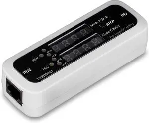 Inline PoE Tester, TC-NTP1, Tests 4PPoE, PoE+, PoE & Passive PoE Technology, Wattage, Voltage, Amperage, Polarity, LED Display, Battery-Free, Troubleshoot PoE Issues, IEEE 802.3af/at/bt Inline PoE Tester, TC-NTP1, Tests 4PPoE, PoE+, PoE & Passive PoE Technology, Wattage, Voltage, Amperage, Polarity, LED Display, Battery-Free, Troubleshoot PoE Issues, IEEE 802.3af/at/bt