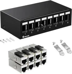 8 Port Patch Panel CAT6 Keystone Patch Panel UTP Network for Home/Office (1U 8Port, CAT6 Shielded) 8 Port Patch Panel CAT6 Keystone Patch Panel UTP Network for Home/Office (1U 8Port, CAT6 Shielded)