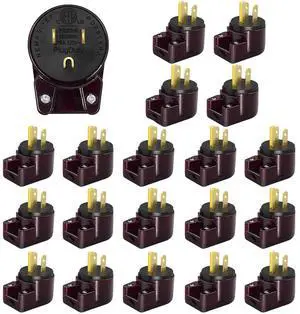 20 PCS NEMA 5-15P Right Angle 15A 125V 3-Prong AC Power Plug,90 Degree Angled Design for Household/Office,DIY Replacement Plug (Red) 20 PCS NEMA 5-15P Right Angle 15A 125V 3-Prong AC Power Plug,90 Degree Angled Design for Household/Office,DIY Replacement Plug (Red)