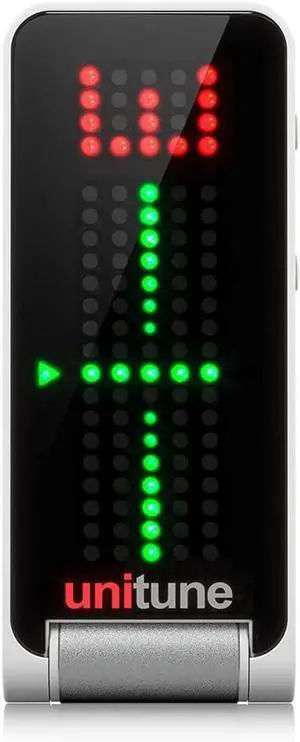 UNITUNE CLIP Clip-On Tuner with Strobe and Chromatic Modes and 108 LED Matrix Display for Uncompromised Tuning Quality UNITUNE CLIP Clip-On Tuner with Strobe and Chromatic Modes and 108 LED Matrix Display for Uncompromised Tuning Quality