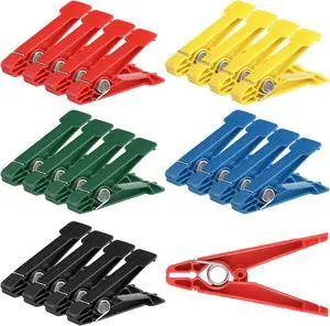 20 Pcs Graded Pinch Pin Exerciser Finger Thumb Exerciser Finger Strengthener Pinch Clips for Conditioning Grip Strength Trainer, Assorted Colors 20 Pcs Graded Pinch Pin Exerciser Finger Thumb Exerciser Finger Strengthener Pinch Clips for Conditioning Grip Strength Trainer, Assorted Colors