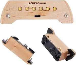 Acoustic Guitar Pickup, Dual-System and Dual-Coil Active Pickup for Acoustic Guitar, Magnetic Rechargeable Sound-hole Guitar Pickup with Humbucker Microphone Volume Tune Acoustic Guitar Pickup, Dual-System and Dual-Coil Active Pickup for Acoustic Guitar, Magnetic Rechargeable Sound-hole Guitar Pickup with Humbucker Microphone Volume Tune