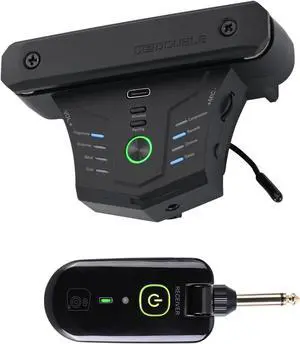 Wireless Acoustic Guitar Pickup Resonance Preamp Pickup Creative Vibration System Enhance Guitar Timbre Built-in Rechargeable Battery Multiple Effects and Style Pattern Wireless Acoustic Guitar Pickup Resonance Preamp Pickup Creative Vibration System Enhance Guitar Timbre Built-in Rechargeable Battery Multiple Effects and Style Pattern
