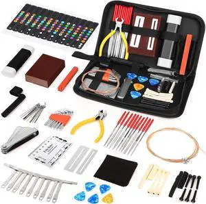 72PCS Guitar Tool Kit Repair Maintenance Accessories Guitar Parts Set with Carry Bag Guitar Care For Electric Acoustic Guitar Ukulele Bass Banjo 72PCS Guitar Tool Kit Repair Maintenance Accessories Guitar Parts Set with Carry Bag Guitar Care For Electric Acoustic Guitar Ukulele Bass Banjo
