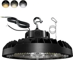 UFO LED High Bay Light, Selectable 100W/120W/150W, 5000K, 21750LM 90 Degree Warehouse High Bay LED Shop Lights, Commercial Round Industrial Garage Gym Workshop Factory Interior(1 Pack) UFO LED High Bay Light, Selectable 100W/120W/150W, 5000K, 21750LM 90 Degree Warehouse High Bay LED Shop Lights, Commercial Round Industrial Garage Gym Workshop Factory Interior(1 Pack)