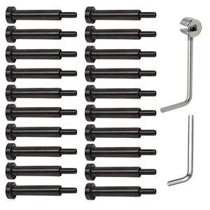Black Invisible Turnbuckle Kit 1/8 Inch Stainless Steel Cable Railing Hardware Kit 20 Pcs for Wood & Metal Post Cable Railing System Black Invisible Turnbuckle Kit 1/8 Inch Stainless Steel Cable Railing Hardware Kit 20 Pcs for Wood & Metal Post Cable Railing System