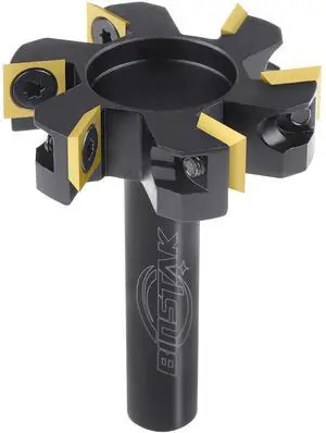 CNC Spoilboard Surfacing Router Bit, 1/2" Shank 2" Cutting Diameter, 6 Wings Carbide Insert Slab Flattening Router Bits Wood Planing Planer Bit CNC Spoilboard Surfacing Router Bit, 1/2" Shank 2" Cutting Diameter, 6 Wings Carbide Insert Slab Flattening Router Bits Wood Planing Planer Bit