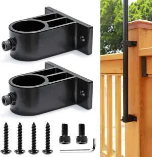 304 Stainless Steel Deck Torch Mount, Heavy-Duty Clamp for Torches, for Railings with 3/4 "and 1" OD, for Patio, Wooden Deck, Lamp Holders, Poles, Brackets (4 Sets, 1 Inches) 304 Stainless Steel Deck Torch Mount, Heavy-Duty Clamp for Torches, for Railings with 3/4 "and 1" OD, for Patio, Wooden Deck, Lamp Holders, Poles, Brackets (4 Sets, 1 Inches)