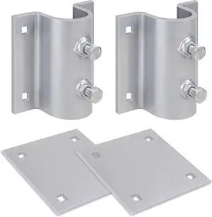 Dock Brackets Hardware,Dock Post Hardware,Stationary Dock Side Leg Pipe Holder Sleeve Pole Bracket,Heavy Duty, Includes 2 Pipe Brackets + 2 Backer Plate + Carriage Bolts Dock Brackets Hardware,Dock Post Hardware,Stationary Dock Side Leg Pipe Holder Sleeve Pole Bracket,Heavy Duty, Includes 2 Pipe Brackets + 2 Backer Plate + Carriage Bolts