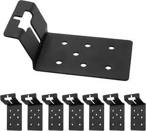8 Pack Black T-Post Bracket 3" 8 Pack Black T-Post Bracket 3"