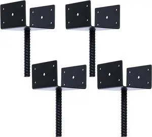 Concrete Fence Post Holder 6x6 inches 4 Pack, U Shape Fence Post Base Anchor Pergola Brackets Concrete Fence Post Holder 6x6 inches 4 Pack, U Shape Fence Post Base Anchor Pergola Brackets