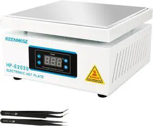 110V 1080W Soldering Hot Plate, Electric Hot Plate, LED Microcomputer Electric Preheat Soldering Station Welder Hot Plate Rework Heater Lab 200X200mm (7.87 * 7.87in) Plate 110V 1080W Soldering Hot Plate, Electric Hot Plate, LED Microcomputer Electric Preheat Soldering Station Welder Hot Plate Rework Heater Lab 200X200mm (7.87 * 7.87in) Plate