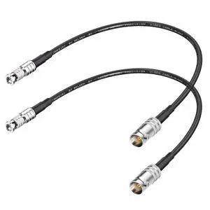 75-Ohm BNC Female to HDBNC Male Cable Belden 1855A,3G/6G/12G-SDI Support, for Blackmagic Video Assist Monitor Professional Cameras and Video Switchers (12inch,2-Pack) 75-Ohm BNC Female to HDBNC Male Cable Belden 1855A,3G/6G/12G-SDI Support, for Blackmagic Video Assist Monitor Professional Cameras and Video Switchers (12inch,2-Pack)