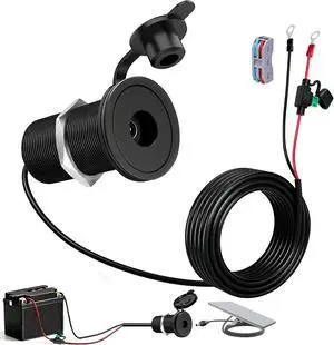 12V-48V to 30V 3.5A Waterproof Wall Pass Through Kit for Starlink Mini Power Supply Cable, DC Step Up Converter Power Adapter for RV Camping Battery Pack Boat (16.4FT/5M O-ring battery terminals) 12V-48V to 30V 3.5A Waterproof Wall Pass Through Kit for Starlink Mini Power Supply Cable, DC Step Up Converter Power Adapter for RV Camping Battery Pack Boat (16.4FT/5M O-ring battery terminals)