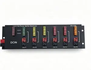 1 in 6Connector Power Divider Power Board 40A Power Pole Distribution Block 1 in 6Connector Power Divider Power Board 40A Power Pole Distribution Block