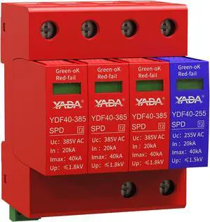 480Y/277V 3-Phase AC Surge Protector, 3P+N Type 2 SPD, DIN Rail 480Y/277V 3-Phase AC Surge Protector, 3P+N Type 2 SPD, DIN Rail