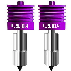2 Pcs Upgraded 0.4mm A2L/H2D/H2S/H2C/X2D/P2S Hotend with Anti-Stick MPVD Coating - High Speed Hardened Steel P2S Nozzle for Bambu Lab P2S,X2D,H2 Series,A2L/A1/A1MINI 3D Printers, Bamboo Lab Parts 2 Pcs Upgraded 0.4mm A2L/H2D/H2S/H2C/X2D/P2S Hotend with Anti-Stick MPVD Coating - High Speed Hardened Steel P2S Nozzle for Bambu Lab P2S,X2D,H2 Series,A2L/A1/A1MINI 3D Printers, Bamboo Lab Parts