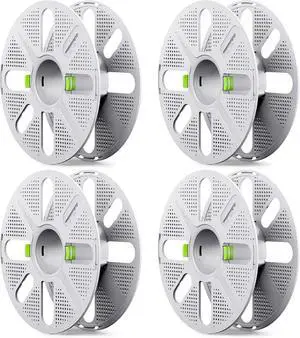 Quick-Swap Reusable Spool for Refill Filament, Two-Finger Press Design, Compatible with Bambu Lab 3D Printers, 4 pcs Quick-Swap Reusable Spool for Refill Filament, Two-Finger Press Design, Compatible with Bambu Lab 3D Printers, 4 pcs