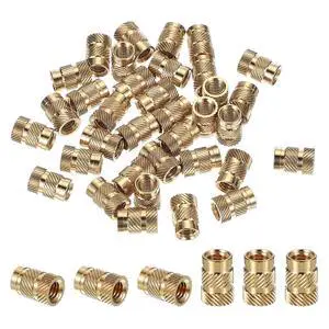 M6x12.7x8.7 mm Brass Threaded Insert, 100 Pcs Metric knurled Nuts Heat Set Insert for Plastic & 3D Printing Components M6x12.7x8.7 mm Brass Threaded Insert, 100 Pcs Metric knurled Nuts Heat Set Insert for Plastic & 3D Printing Components