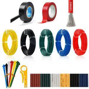 16AWG 5 Colors Silicone Electrical Wire Kit Hook Up Cable for Electronics DIY Work Solid Wire Spool Included Electrical Stranded Tinned Copper Wire and Tools (5x13ft Coil) 16AWG 5 Colors Silicone Electrical Wire Kit Hook Up Cable for Electronics DIY Work Solid Wire Spool Included Electrical Stranded Tinned Copper Wire and Tools (5x13ft Coil)