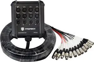 8-Channel Low Profile XLR Send Circuit Board Snake Cables, XLR Splitter Cable for Live, Recording, Stage, Studio, 50 Feet Long 8-Channel Low Profile XLR Send Circuit Board Snake Cables, XLR Splitter Cable for Live, Recording, Stage, Studio, 50 Feet Long