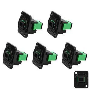 5pcs SC to SC APC Fiber Panel Mount Adapter Singlemode 5pcs SC to SC APC Fiber Panel Mount Adapter Singlemode