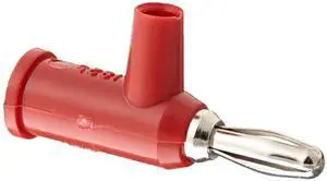 Pomona 1825-2 Banana Plug with Safety Collar, SOLDERLESS, RED (Pack of 10) Pomona 1825-2 Banana Plug with Safety Collar, SOLDERLESS, RED (Pack of 10)