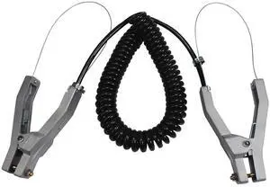 Grounding Clamp with Wire, Aluminum Alloy Anti Static Ground Cable Clamp, 16.4ft Coiled Grounding Wire Cable, 3 Copper Ground Nails, Clamps 23mm, for Gas Station Oil Depot Tank Chemical Plant Grounding Clamp with Wire, Aluminum Alloy Anti Static Ground Cable Clamp, 16.4ft Coiled Grounding Wire Cable, 3 Copper Ground Nails, Clamps 23mm, for Gas Station Oil Depot Tank Chemical Plant