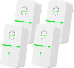 4 PCS Electricity Saving Box, Power Plug Pro Energy Saver, Device Smart Voltage Support Stabilizer, Power Factor Saver, Stop Watt Device Plug-in Outlet Protection for Home & Office 4 PCS Electricity Saving Box, Power Plug Pro Energy Saver, Device Smart Voltage Support Stabilizer, Power Factor Saver, Stop Watt Device Plug-in Outlet Protection for Home & Office