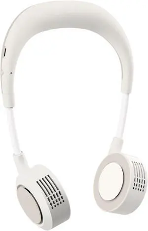Neck Fan, Portable Flexible Neck Fan That Blows Cool Air | Flexible Band, Lightweight Rechargeable; Hands-free Wearable 5 Speeds Fan for Travel, Outdoor, Commute, Hot Flashes Neck Fan, Portable Flexible Neck Fan That Blows Cool Air | Flexible Band, Lightweight Rechargeable; Hands-free Wearable 5 Speeds Fan for Travel, Outdoor, Commute, Hot Flashes