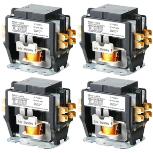 40A 2-Pole Air Conditioner Contactor with 24V Coil, HVAC Contactor (4 Pcs) 40A 2-Pole Air Conditioner Contactor with 24V Coil, HVAC Contactor (4 Pcs)