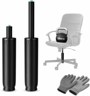 14-22 Inch Extra Long Office Chair Cylinder Replacement with Gloves 8" Stroke Gas Lift, Heavy Duty 1000 lbs Class 4 Hydraulic Piston, Universal Fit 14-22 Inch Extra Long Office Chair Cylinder Replacement with Gloves 8" Stroke Gas Lift, Heavy Duty 1000 lbs Class 4 Hydraulic Piston, Universal Fit