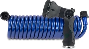 SpringHose 3/8-in x 15-ft Boat Washdown Hose with Nozzle (Blue) SpringHose 3/8-in x 15-ft Boat Washdown Hose with Nozzle (Blue)