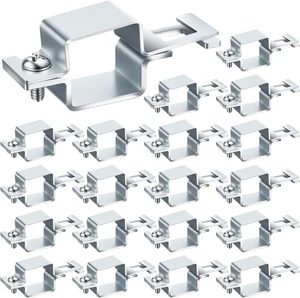 20 Pcs Galvanized Steel Nozzle Body Clamp for 1-1/4" OD Square Tube Sprayer Boom Mounting Bracket for Agricultural Self-Propelled Dry Boom Systems (Silver) 20 Pcs Galvanized Steel Nozzle Body Clamp for 1-1/4" OD Square Tube Sprayer Boom Mounting Bracket for Agricultural Self-Propelled Dry Boom Systems (Silver)