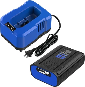 Kobalt 40V 4.0Ah Battery Replacement (1 Pack) with Charger Station, for 40V Max Chargers KRC60-06, KRC40-06, KRC840-03, Compatible with Kobalt 40V Cordless Tools Kobalt 40V 4.0Ah Battery Replacement (1 Pack) with Charger Station, for 40V Max Chargers KRC60-06, KRC40-06, KRC840-03, Compatible with Kobalt 40V Cordless Tools
