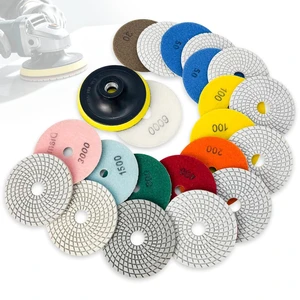 6 Inch Diamond Polishing Pads Kit for Tile & Stone Sanding 6 Inch Diamond Polishing Pads Kit for Tile & Stone Sanding