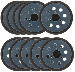 10 Packs 5 Inch 8-Hole Hook & Loop Sanding Backing Plates, Replacement for Makita 743081-8 743051-7, DeWalt 151281-08 DW4388, Porter Cable, Hitachi 324-209 10 Packs 5 Inch 8-Hole Hook & Loop Sanding Backing Plates, Replacement for Makita 743081-8 743051-7, DeWalt 151281-08 DW4388, Porter Cable, Hitachi 324-209