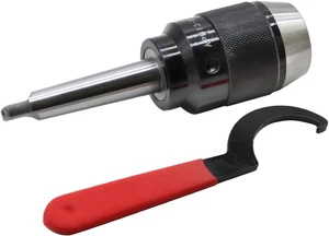 Heavy Duty 1/64"-1/2" Keyless Drill Chuck with MT2 Shank for Lathe Heavy Duty 1/64"-1/2" Keyless Drill Chuck with MT2 Shank for Lathe