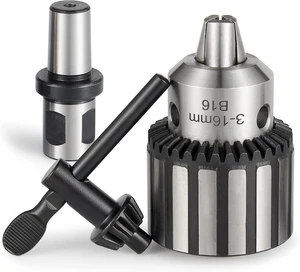 HD Heavy Duty 5/8" (16mm) Magnetic Drill Chuck with 3/4" Weldon Shank Adapter, Key Type Converter Tool for Drill Press (B16) HD Heavy Duty 5/8" (16mm) Magnetic Drill Chuck with 3/4" Weldon Shank Adapter, Key Type Converter Tool for Drill Press (B16)