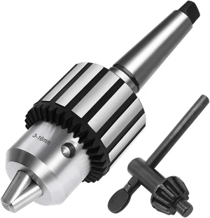 Super Heavy Duty 5/8" (16mm) Drill Chuck with K32 Key & MT2 Shank Super Heavy Duty 5/8" (16mm) Drill Chuck with K32 Key & MT2 Shank