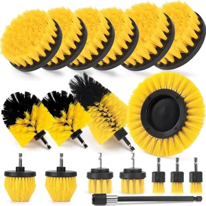 18 Pack Drill Brush Attachment Set Long-Reach Power Scrub Brushes for Car Detailing, Bathroom, Carpet, Tile Grout, Sinks & Corners 18 Pack Drill Brush Attachment Set Long-Reach Power Scrub Brushes for Car Detailing, Bathroom, Carpet, Tile Grout, Sinks & Corners