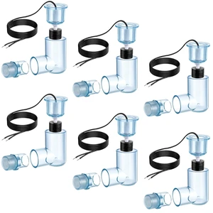 6 SS2 L-Shape AC Float Switches with 3/4in Adapter & 6 ft Wire for HVAC Drain 6 SS2 L-Shape AC Float Switches with 3/4in Adapter & 6 ft Wire for HVAC Drain