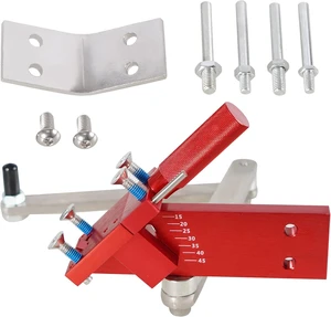 15°-45° Adjustable Lawn Mower Blade Sharpener Ergonomic Home & Commercial Sharpening Balancer Bracket Kit, Replacement for 5005 (Red) 15°-45° Adjustable Lawn Mower Blade Sharpener Ergonomic Home & Commercial Sharpening Balancer Bracket Kit, Replacement for 5005 (Red)