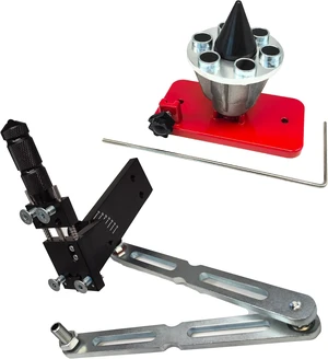 Lawn Mower Blade Sharpener & Balancer, Replacement for 5005 / 42-047, 15°-45° Adjustable Magnetic Balancer for Many Mower Blades (Black) Lawn Mower Blade Sharpener & Balancer, Replacement for 5005 / 42-047, 15°-45° Adjustable Magnetic Balancer for Many Mower Blades (Black)