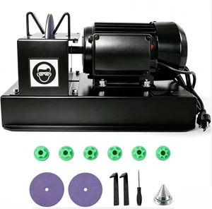 2/3HP Lawn Mower Blade Sharpener Grinder with 7-Inch Ceramic Wheel & 30°/40° Angle Brackets, Extra Sandpapers, for High/Low Lift, Gator & Flat Blades 2/3HP Lawn Mower Blade Sharpener Grinder with 7-Inch Ceramic Wheel & 30°/40° Angle Brackets, Extra Sandpapers, for High/Low Lift, Gator & Flat Blades