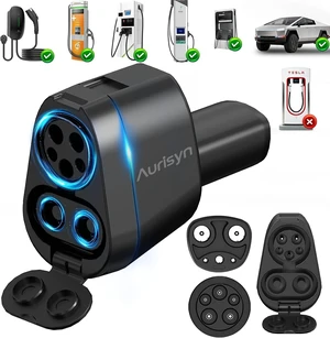 2-in-1 CCS1 to NACS & J1772 to Tesla Adapter, Max 250kW 500V Fast Charging for Model 3/Y/X/S/Cybertruck, ChargePoint/EVgo/Electrify America Compatible 2-in-1 CCS1 to NACS & J1772 to Tesla Adapter, Max 250kW 500V Fast Charging for Model 3/Y/X/S/Cybertruck, ChargePoint/EVgo/Electrify America Compatible